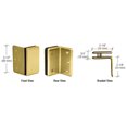 thumbnail image 7 of CRL P190SSB Satin Brass Pinnacle and Prima Series Wall Mount Bracket, 7 of 7