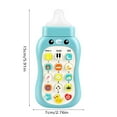 thumbnail image 3 of Xubinwww Portable Learning Cell Phone With Pacifier Educational Toys Babies Mobile Phone Toy 15 Functions Including Weather Sound Effects Piano Music Etc Babies Phone Toy Multiplication Table Body, 3 of 4