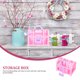 thumbnail image 5 of 2 cajas de tesoros para niñas, juguetes, caja de maquillaje para niñas, organizador de joyas de mesa, 5 of 6