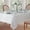 White, variant on Christmas Ivory Denley Woven Textured Satin Stripe 60 x 144 inch Rectangle Fabric Dining Tablecloth