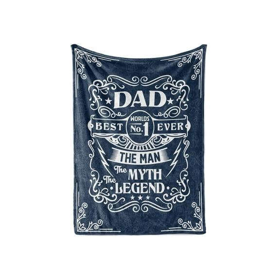 DAJU Dad Gifts Blanket from Daughter Son The Man The Myth The Legend Gifts for Dad Best Dad Ever Gifts Fleece Blankets(30*40inch)