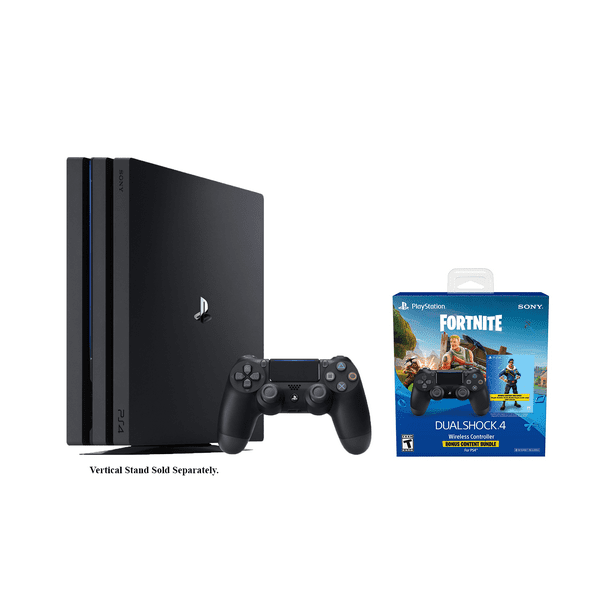 Playstation 4 Fortnite Pro Bundle Playstation Exclusive Royale Bomber Outfit 500 V Bucks Playstation 4 Pro Tb Console With Extra Dualshock 4 Wireless Controller Black Walmart Com Walmart Com