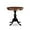 Mahogany & Black, variant on East West Furniture EST-OAK-TP Eden Kitchen Dining Table - a Round Wooden Table Top with Pedestal Base, 30x30 Inch, Oak