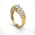 thumbnail image 2 of Not Enhanced 2ct Round Cut Diamond Prong Bridal Fancy Engagement Ring Solid 10K Gold JK I1, 2 of 3