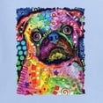thumbnail image 2 of Funny Neon Pug | Dean Russo Art Animal Lover Men's T-Shirt, Light Blue, 3X-Large, 2 of 6