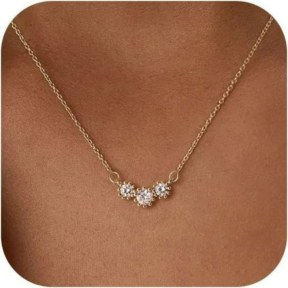 Necklaces For Women - 14K Gold/White Gold Plated For Everyday Wear | Dainty And Elegant Diamond Jewelry[Z821]