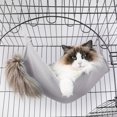 thumbnail image 3 of Gato hamaca cama cama colgante transpirable suave mascota jaula hamaca para jaula Gris 35x35cm Zulema Hamaca para gatos para jaula, 3 of 7
