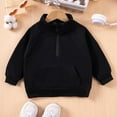 thumbnail image 2 of RMGVDSD Baby Boys Girls Half Zip Sweatshirt Toddler Fall Winter Hoodies Long Sleeve Quarter Zip Pullover Sweatshirts Solid Color Casual Tops 1-2 Years, 2 of 9