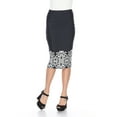 thumbnail image 3 of White Mark Women's Midi Pencil Skirt, 3 of 4