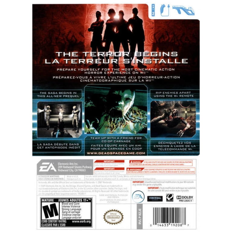 Jeu Wii Dead Space: Extraction – Occasion Avec Notice – Bon État, PEGI 16