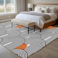 thumbnail image 4 of Rectangle Area Rugs 5 x 7 Ft, Boho Geometric Non-Slip Residential Carpet, Modern Abstract Chic Bohemian Stripes Indoor Crawling Mats Runner Rugs for Living Room/Dining Room/Bedroom, 4 of 8