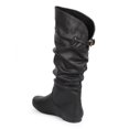 thumbnail image 1 of Wild Diva DB32 Women Leatherette Knee High Slouch Flat Riding Boot, 1 of 5