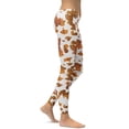 thumbnail image 2 of Realistic Cow Print Leggings Size: M for Women | FIERCEPULSE, 2 of 5