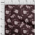 thumbnail image 1 of oneOone Silk Tabby Maroon Fabric Florals Sewing Fabric By The Yard Printed Diy Clothing Sewing Supplies 42 Inch Wide, 1 of 1