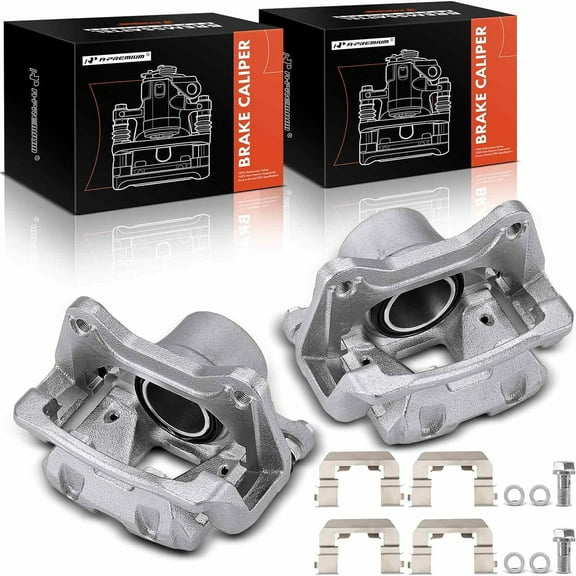 A-Premium Disc Brake Caliper Assembly with Brackety Compatible with Hyundai Sonata 2011-2014 Front Left and Right 2-PC Set