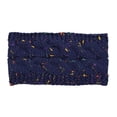 thumbnail image 2 of Headbands Autumn Windproof Elastic Head Protector Multicolor Adjustable Wide Ladies Ear Muffs Hair Accessories for Girls Navy+colorful thread, 2 of 6