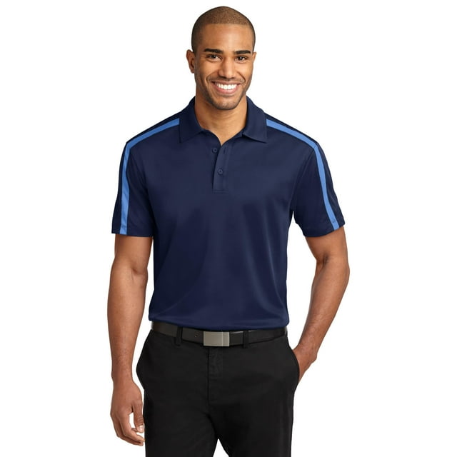 Polo Port Authority® Silk Touch™ Performance Colorblock Stripe. K547 Autoridad Portuaria K547