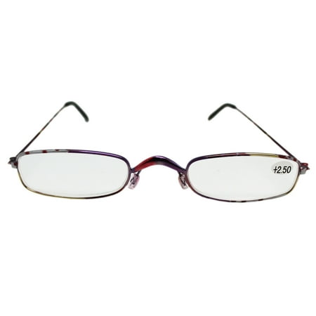 Narrow Lenses Pink and Purple Accented Frame Reading ...