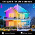 thumbnail image 3 of Luces de Exterior CETELUMA 150FT RGB Impermeables con Control por Aplicación, 3 of 7