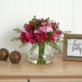 thumbnail image 3 of Nearly Natural Large Mixed Daisy Artificial Flower Arrangement, Pink, 3 of 3