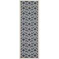 thumbnail image 2 of Safavieh Courtyard Thurstan Geometric Indoor/Outdoor Runner Rug, Navy/Beige, 2'3" x 6'7", 2 of 6