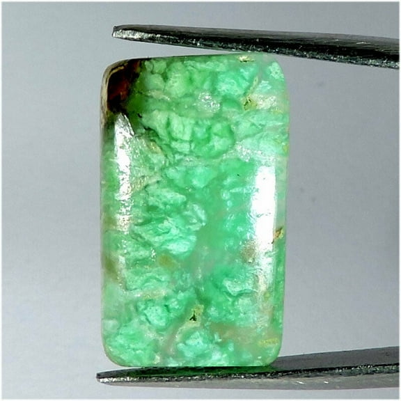 8.75Cts Natural Lime Green Chrysoprase Octagon Cabochon Loose Gemstone