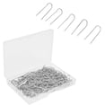 thumbnail image 1 of 200Pcs U Shaped Stainless Steel Sewing Fork Pins, Simple Operation, Wide Application for Clothes, Bows, Ribbons, 1 of 7