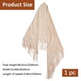 thumbnail image 2 of Lace Flower Detachable Polyester Shawl Garment Accessories PeachPuff 220x810x0.5mm, 2 of 6