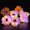 9PCS-Pink Set, variant on Light Up Scrunchies, LED Scrunchy Hair Ties Glow in the Dark Party Supplies Glow Sticks Party Favor Festival  Accessories for Neon Party, Fun Hair Scrunchies (4Pcs-+brown)