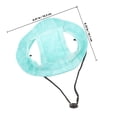 thumbnail image 2 of KALLORY 1Pack Cat Hats For Cats Only With Ear Holes Light Green Pet Hat With Sun Protection, 2 of 7