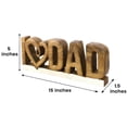 thumbnail image 6 of Decozen Home Decor Gifts for Dad – I Love Dad Letters Wooden Sculpture, Acacia Wood Figurine, Father’s Day Gift Ideas, Dad Birthday Gifts, Personalized Gifts for Dad, 6 of 10