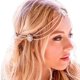 thumbnail image 3 of Diadema de cabeza de gota de agua con diamantes de imitación, diadema de cabeza de mujer compatible con cristal, diadema de cabeza para boda, diadema de pelo nupcial compatible con joyería de pelo par Afortunado Sencillez, 3 of 4