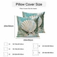 thumbnail image 3 of Waterproof Throw Pillow Covers Set of 2, 20x20 Inch Blue Conch Coastal Decorative Pillowcases Outdoor Pillow Slip Cushion Covers Set for Couch Tent Beach Botanical Summer Starfish, 3 of 7