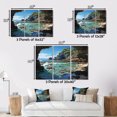 thumbnail image 4 of Designart "Retreat Among Beach Rocks III" Landscapes Metal Wall Décor Set, 4 of 5