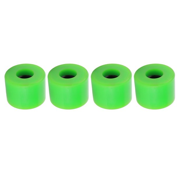 M Buder Ruedas de Patineta 60x45 mm / 2.36x1.77 in, Dureza 78A para Longboard Cruiser, Kit Repuestos de Poliuretano Alta Elasticidad y Agarre Antideslizante, 4 Unidades, Color Verde