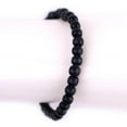 thumbnail image 3 of The Bead Chest Wood Stretch Bracelet, Charcoal Black - Stackable Beaded Jewelry, Unisex for Men & Women, 3 of 3