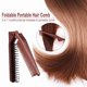 thumbnail image 2 of Cepillo plegable del pelo del viaje Cepillo portable del pelo Cepillo plegable del pelo del plást Irfora Peine, 2 of 7