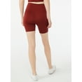 thumbnail image 3 of Free Assembly Women's High Waisted Bike Shorts, 3 of 5