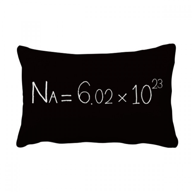 Chestry Kowledge Avogadro Constant Throw Pillow Lumbar Insert Cushion Cover Home Decoration