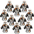 thumbnail image 3 of Set de 10 Figuras de Soldados de Asalto Aéreo, Minifiguras Militares de Bloques de Construcción, 3 of 5