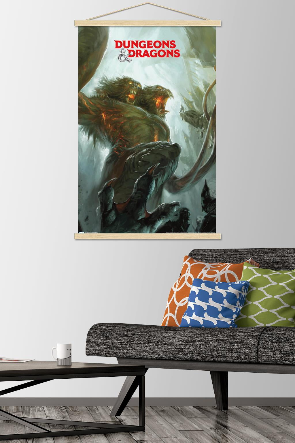 Dungeons And Dragons - Demogorgon Wall Poster with Magnetic Frame, 22.375" x 34"
