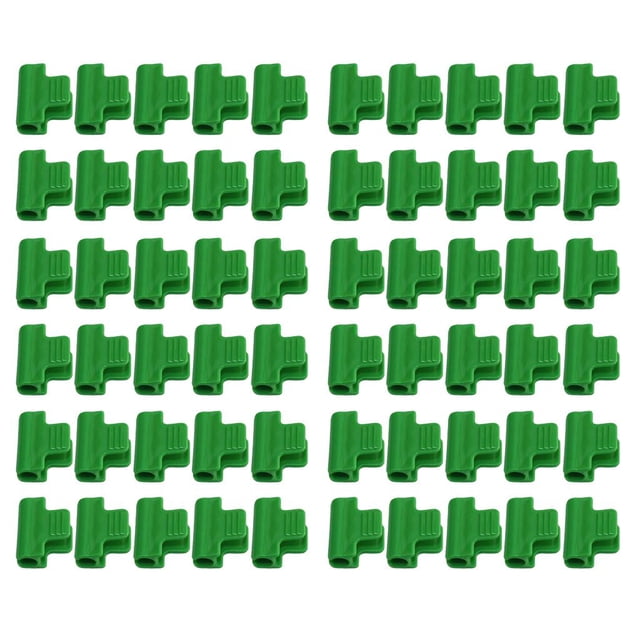 Abrazaderas de tubo de 60 piezas para estacas de plantas mm / 0,43 pulgadas, accesorio de jardín de invernadero Baoblaze Abrazaderas de película de invernadero de 11 mm