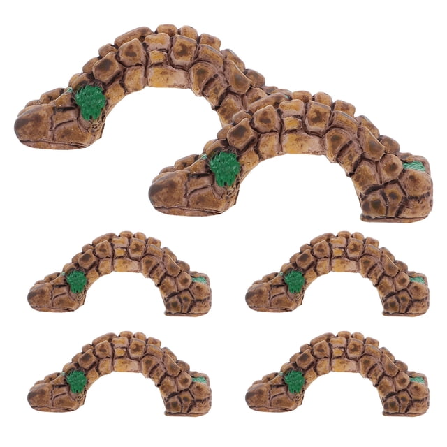 OUNONA 6 Pcs Modèle de Pont en Résine Simulation avec Style Vintage pour Décoration Maison et Jardin