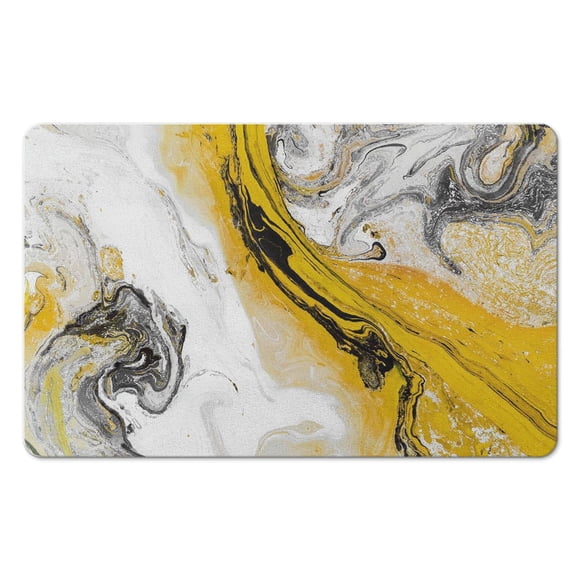 Plongez Vos Pieds dans le Luxe avec un Tapis de Bain en Marbre Absorbant et à Séchage Rapide pour la Maison - Design en Pierre Antidérapant pour la Douche, 20x32 Pouces