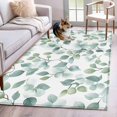 thumbnail image 3 of Rectangle Area Rug 4x6ft,Summer Green Gradient Eucalyptus Leaves Washable Carpet Non-Slip Runner Accent Rugs Indoor Floor Mat for Bedroom Living Room Decor,Country Floral Seamless, 3 of 9