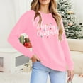 thumbnail image 6 of Women's Merry Christmas Oversized Pullover Sweatshirt With Lights - Holiday Xmas Sweater Top Fashion Winter Clothes, 6 of 8