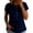 *Navy, variant on VBVC Women's Peter Pan Collar Short Sleeve Blouse, Ladies' Button Down Breathable Casual Top, Solid Color Loose Fit Work Shirt For Women,Beige,S-2XL