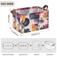 thumbnail image 7 of Yayeee Foldable Storage Basket for Shelves with Handles Waterproof Cloth Bins, Flowers Pattern Style, 7 of 7