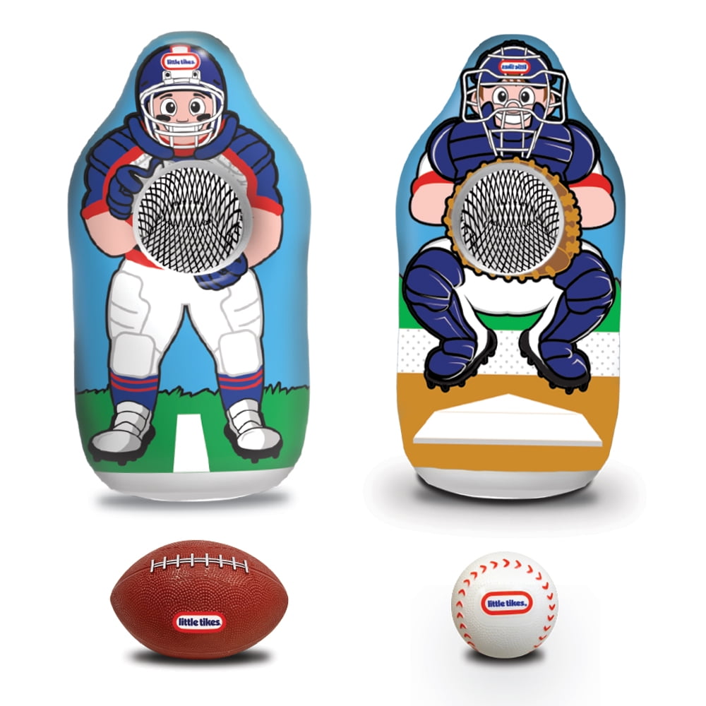 Little Tikes Jumbo Inflatable Baseball and Football Trainer, 2 in 1
