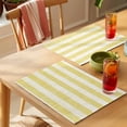 thumbnail image 4 of Brown Linen Stripes Placemats Set of 12, Vintage Country Non-Slip Place Mats Washable Table Mats for Kitchen Dining Table Decorations Indoor/Outdoor, 4 of 9